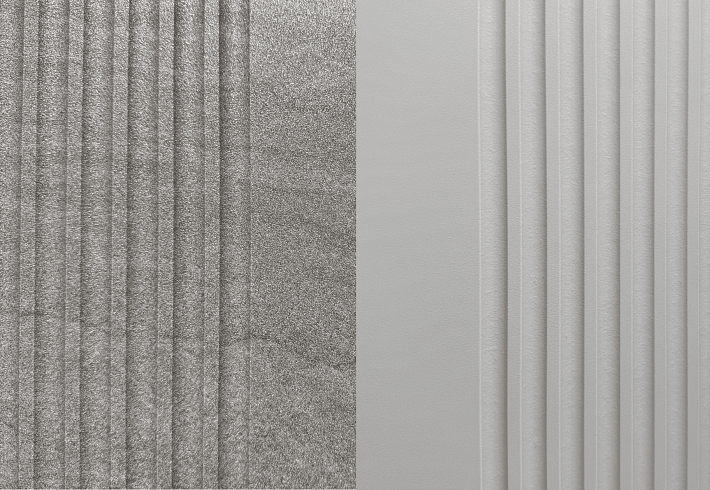 Популярная отделка с&nbsp;текстурой камня придаёт двери естественную эстетику и&nbsp;современный характер.